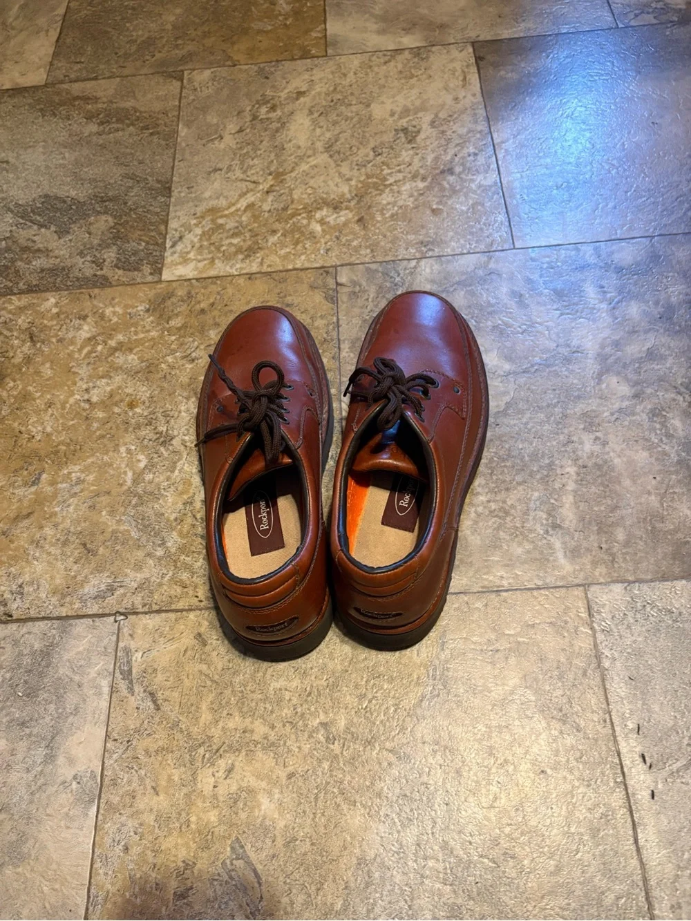 Rockport Men's 9.5 M Brown Leather Oxford M3945